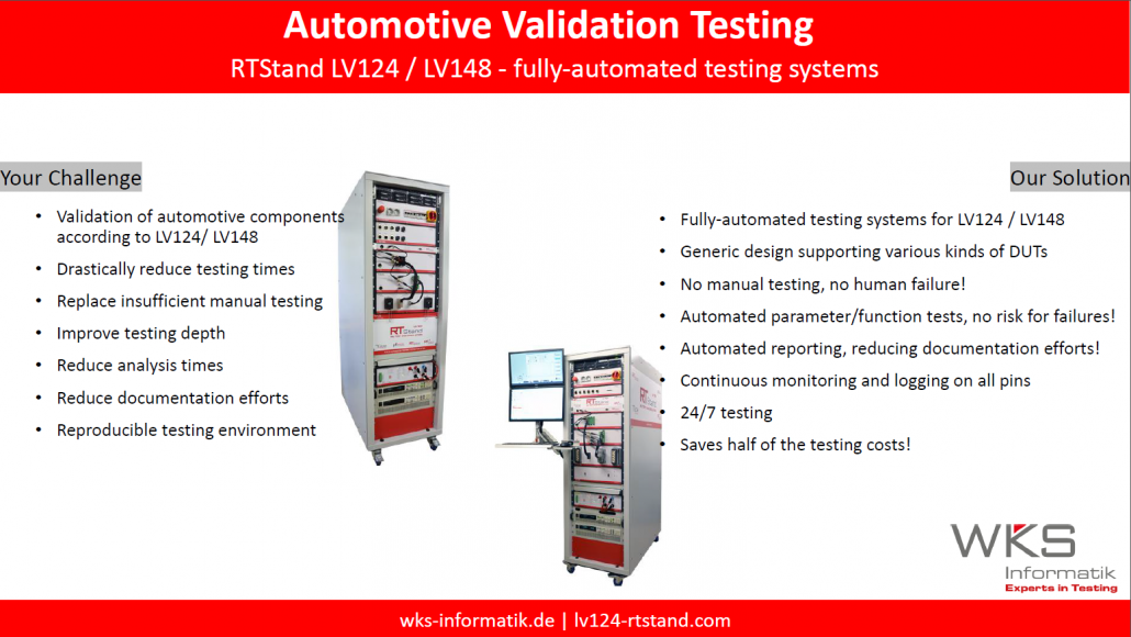 RTStand LV124 - benefits and system features - LV 124 Automated System for Automotive